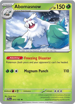 Abomasnow — Paldea Evolved 11/193