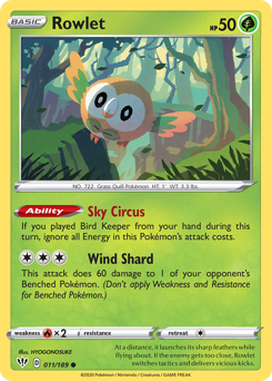 Rowlet — Darkness Ablaze 11/189