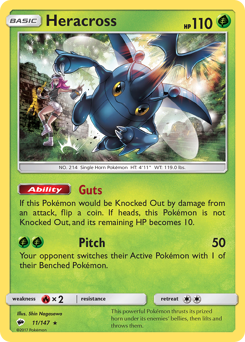 Heracross — Burning Shadows 11/147