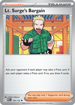 Lt. Surge's Bargain — Mega Evolution 120/132