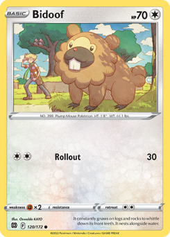 Bidoof — Brilliant Stars 120/172