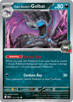 Team Rocket's Golbat — Destined Rivals 121/182