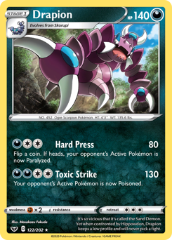 Drapion — Sword & Shield 122/202