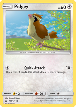 Pidgey — Team Up 122/181