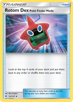 Rotom Dex Poké Finder Mode — Burning Shadows 122/147
