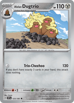 Alolan Dugtrio — Surging Sparks 123/191