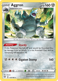 Aggron — Darkness Ablaze 123/189
