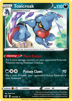 Toxicroak — Sword & Shield 124/202