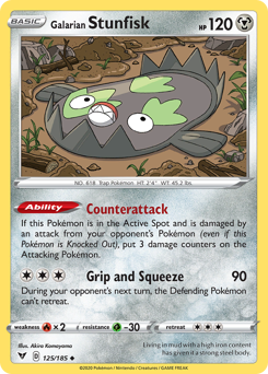 Galarian Stunfisk — Vivid Voltage 125/185