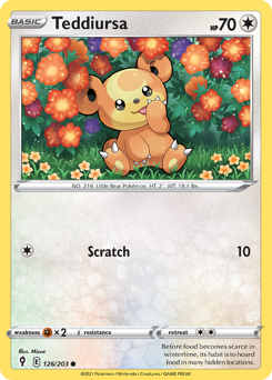 Teddiursa — Evolving Skies 126/203