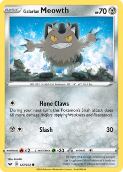 Galarian Meowth — Sword & Shield 127/202