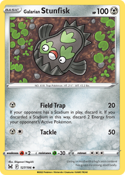 Galarian Stunfisk — Lost Origin 127/196
