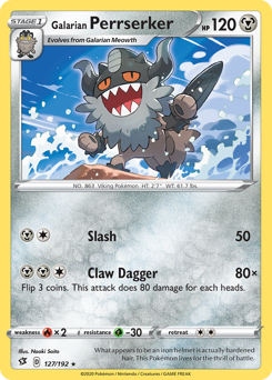 Galarian Perrserker — Rebel Clash 127/192