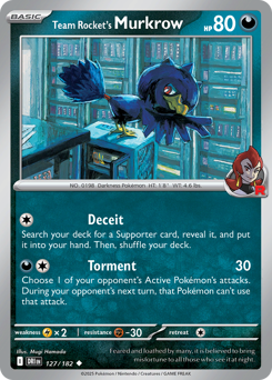 Team Rocket's Murkrow — Destined Rivals 127/182