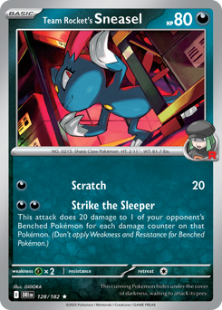 Team Rocket's Sneasel — Destined Rivals 128/182