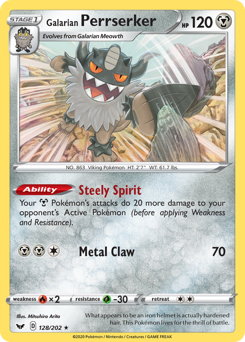 Galarian Perrserker — Sword & Shield 128/202