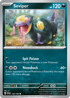 Seviper — Scarlet & Violet 128/198