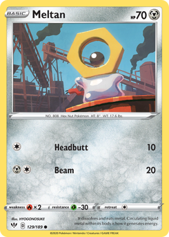 Meltan — Darkness Ablaze 129/189
