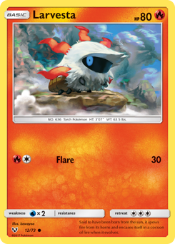 Larvesta — Shining Legends 12/73