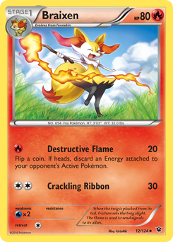 Braixen — Fates Collide 12/124