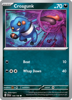 Croagunk — Scarlet & Violet 130/198
