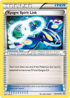 Kyogre Spirit Link — Primal Clash 132/160