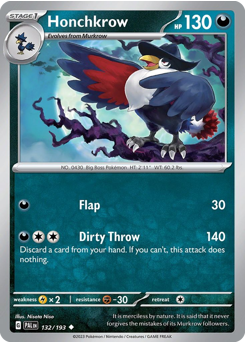 Honchkrow — Paldea Evolved 132/193