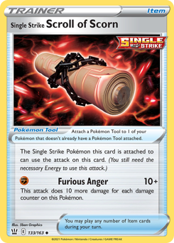 Single Strike Scroll of Scorn — Battle Styles 133/163