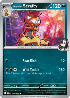 Marnie's Scrafty — Destined Rivals 133/182