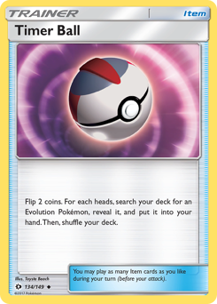 Timer Ball — Sun & Moon 134/149