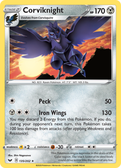 Corviknight — Sword & Shield 135/202