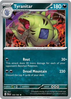 Tyranitar — Paldea Evolved 135/193