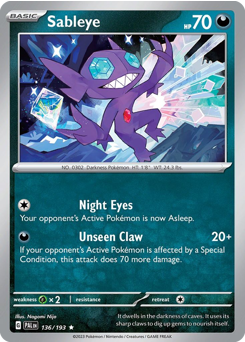 Sableye — Paldea Evolved 136/193