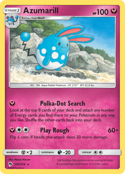 Azumarill — Lost Thunder 136/214