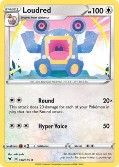 Loudred — Vivid Voltage 136/185