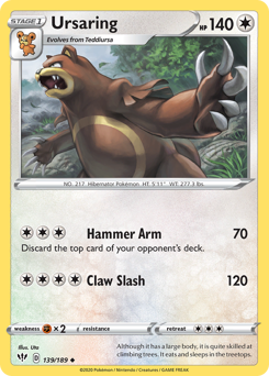 Ursaring — Darkness Ablaze 139/189