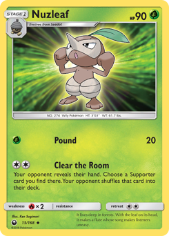 Nuzleaf — Celestial Storm 13/168