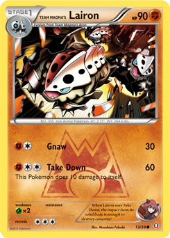 Team Magma's Lairon — Double Crisis 13/34