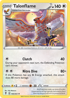 Talonflame — Evolving Skies 140/203