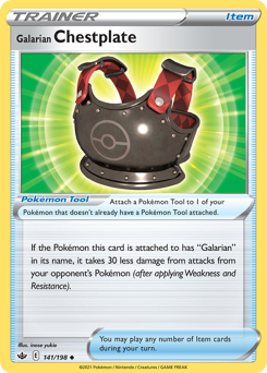 Galarian Chestplate — Chilling Reign 141/198