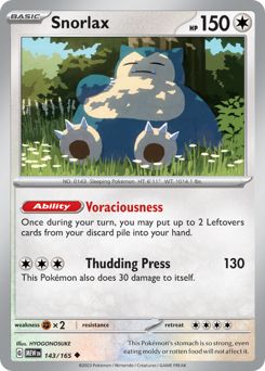 Snorlax — 151 143/165