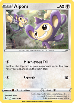 Aipom — Lost Origin 144/196