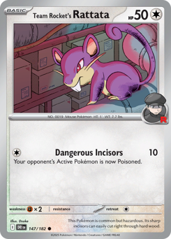 Team Rocket's Rattata — Destined Rivals 147/182