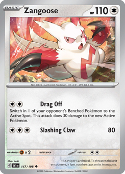 Zangoose — Scarlet & Violet 147/198