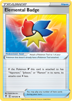 Elemental Badge — Evolving Skies 147/203