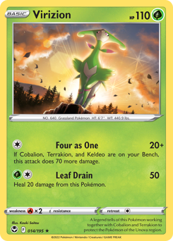 Virizion — Silver Tempest 14/195
