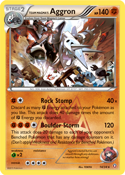Team Magma's Aggron — Double Crisis 14/34