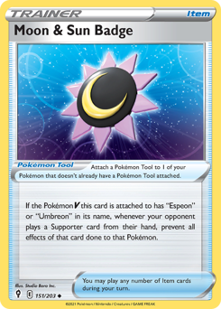Moon & Sun Badge — Evolving Skies 151/203