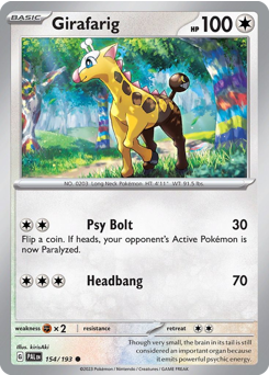 Girafarig — Paldea Evolved 154/193