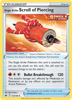 Single Strike Scroll of Piercing — Chilling Reign 154/198